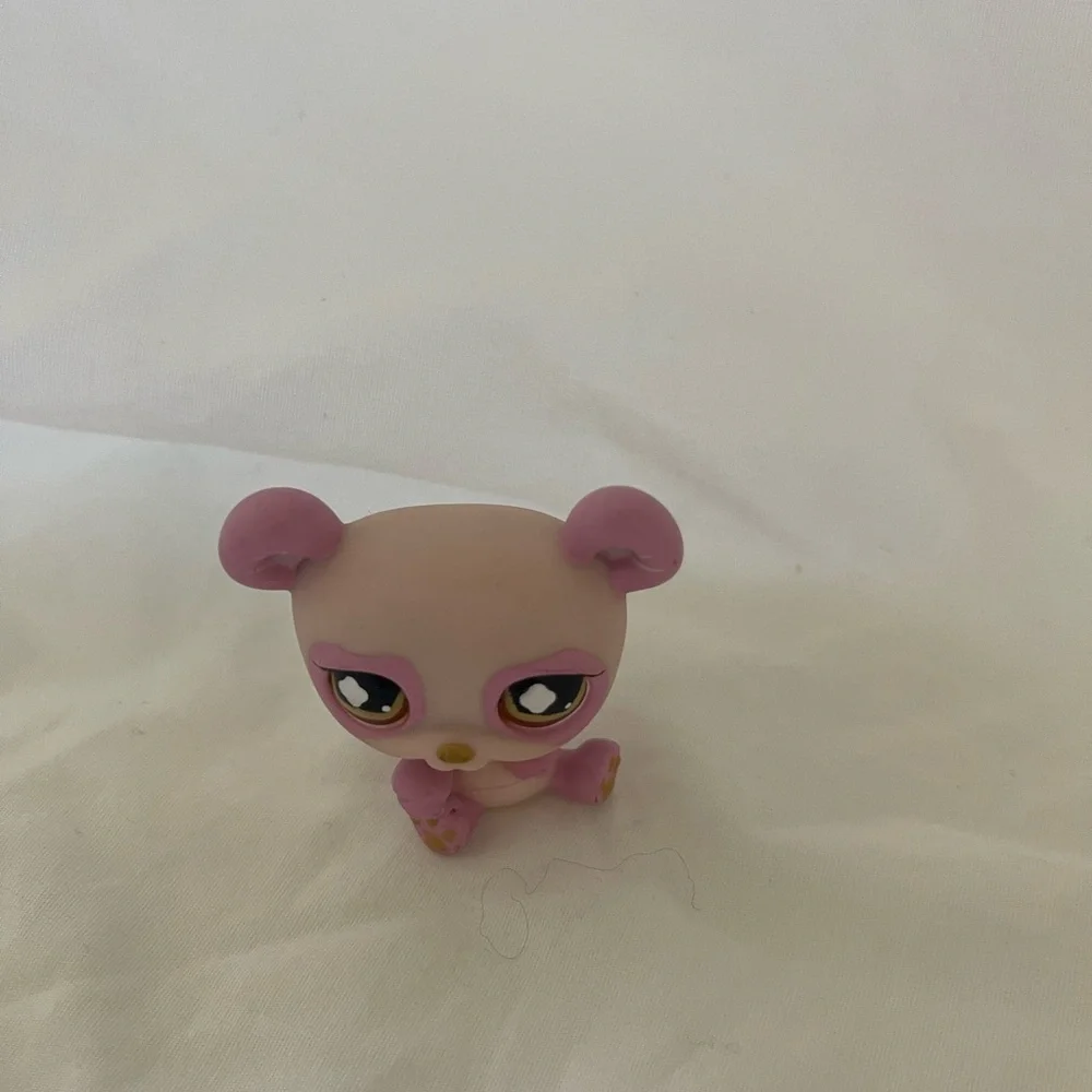 LPS Pink PANDA BEAR #899 Brown Eyes Authentic Littlest Pet Shop LPS